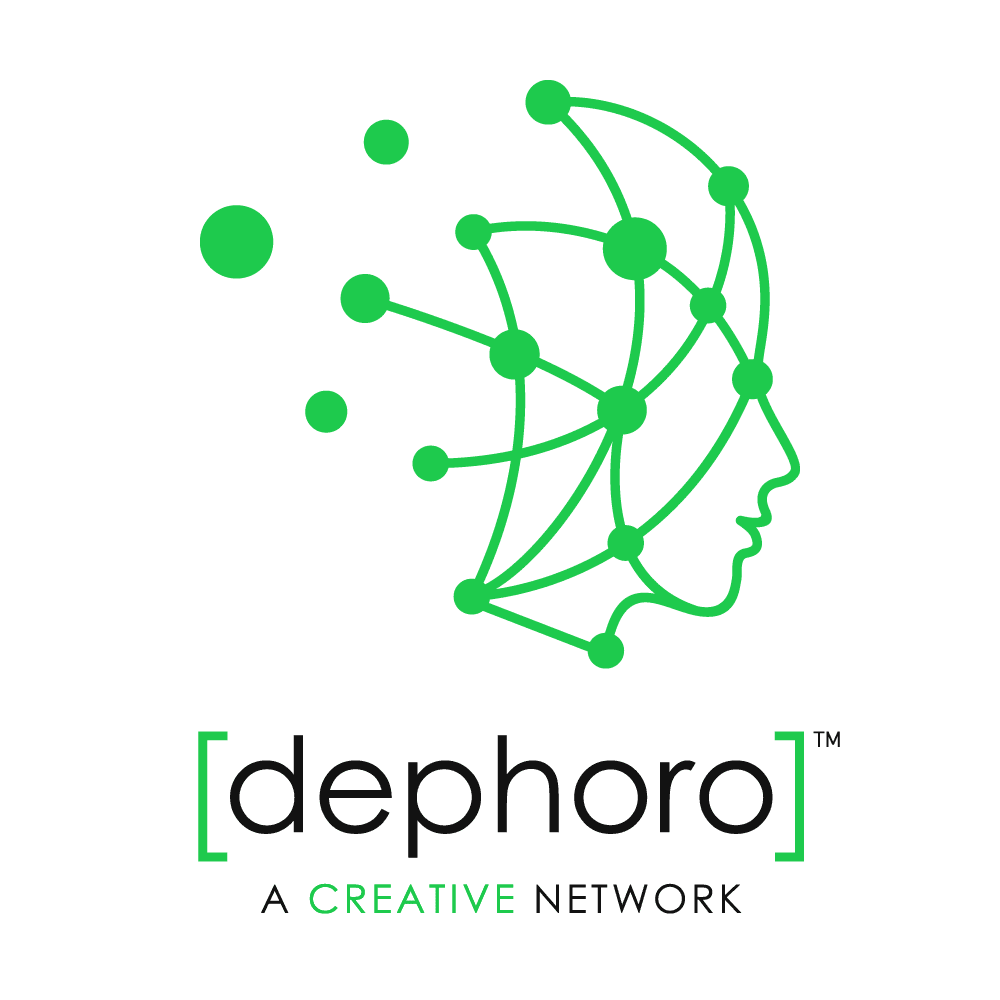 [dephoro] Logo – Square – Full – Green – Light_@1000px