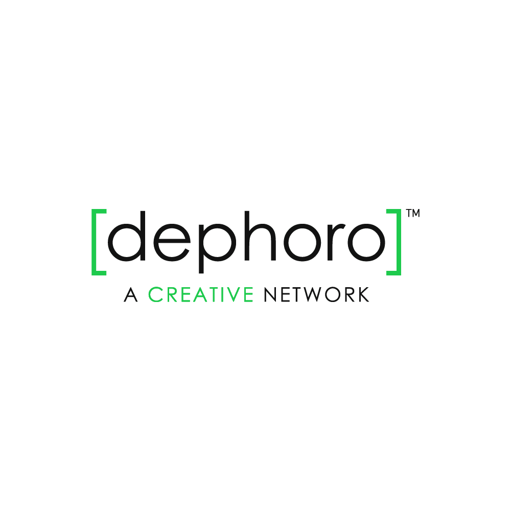 [dephoro] Logo – Square – Text – Green – Light_@1000px