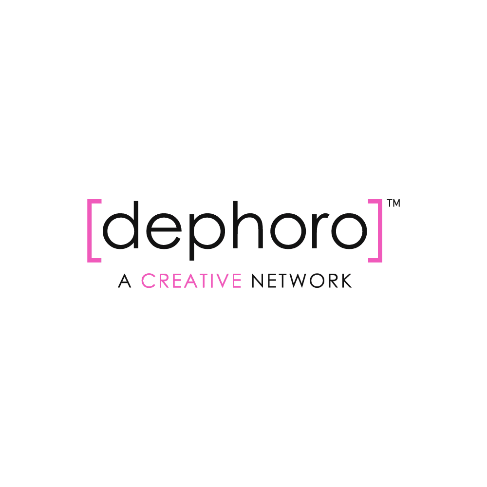 [dephoro] Logo – Square – Text – Pink – Light_@1000px