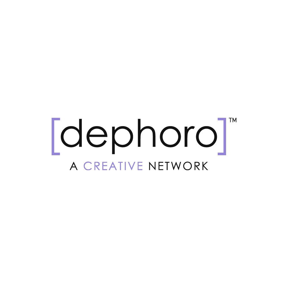 [dephoro] Logo – Square – Text – Purple – Light_@1000px